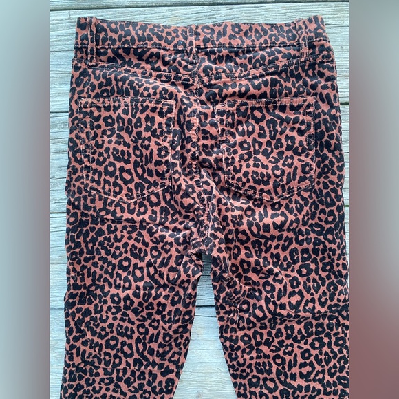 LOFT Leopard Animal Print High Waisted Skinny Corduroy Pants - Picture 7 of 7